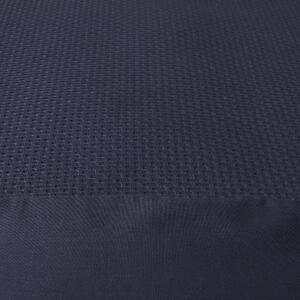 Carly Clipped Dobby Duvet Cover and Pillowcase Set Navy Blue