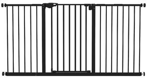 PawHut Retractable Pet Safety Gate Dog Barrier Home Doorway Corridors Room Divider Stair w/ 3 Extensions, Adjustable Screws 76.2 x 152.3 cm Aosom UK