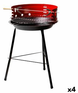Barbecue Portable Aktive Wood Iron 37,5 x 70 x 38,5 cm (4 Units) Red