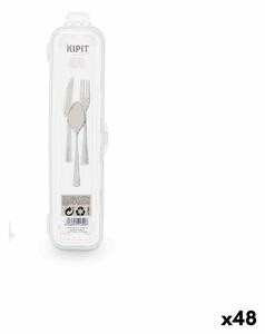 Case Pieces of Cutlery Travel Transparent (48 Units)