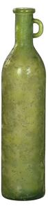 Vase Home ESPRIT Green Recycled glass Aged finish 18 x 18 x 75 cm