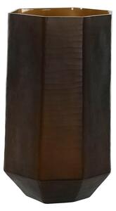 Vase Home ESPRIT Dark grey Crystal Modern 18 x 18 x 31 cm