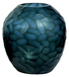 Vase Home ESPRIT Blue Crystal Modern 29 x 29 x 30 cm