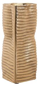 Vase Home ESPRIT Golden Aluminium Abstract Modern 17 x 15 x 33 cm