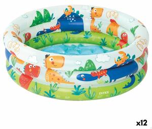 Inflatable Paddling Pool for Children Intex Dinosaurs Rings 28 L 33 L 61 x 22 x 61 cm (12 Units)