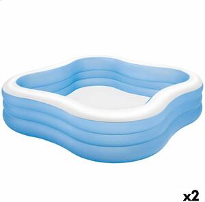 Inflatable pool Intex Blue 1250 L 229 x 56 x 229 cm (2 Units)