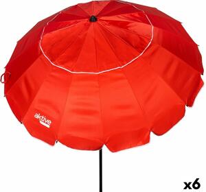 Sunshade Aktive Red Aluminium 240 x 235 x 240 cm (6 Units)