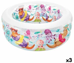 Inflatable Paddling Pool for Children Intex Aquarium 360 L 152 x 56 x 152 cm (3 Units)