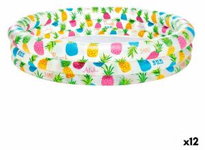 Inflatable Paddling Pool for Children Intex Pineapples Rings 248 L 132 x 28 x 132 cm (12 Units)