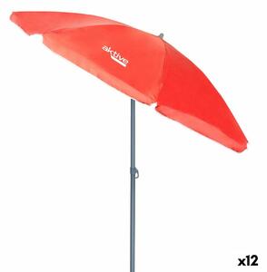 Sunshade Aktive UV50 Ø 180 cm Coral Polyester Aluminium 180 x 187 x 180 cm (12 Units)