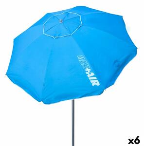 Sunshade Aktive UV50 Ø 200 cm Blue Polyester Aluminium 200 x 198,5 x 200 cm (6 Units)