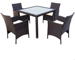 Table set with 4 chairs Aktive