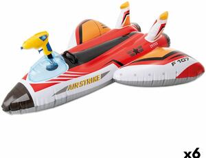Air mattress Intex Water Pistol Aeroplane 117 x 117 cm (6 Units)