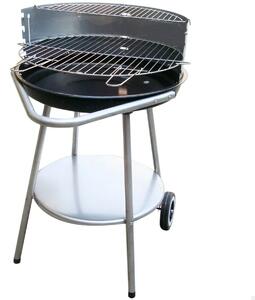 Coal Barbecue with Wheels Aktive Enamelled Metal 51 x 82 x 51 cm Black