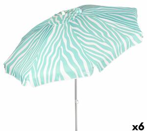 Beach parasol Aktive Blue 200 x 195 x 200 cm (6 Units)
