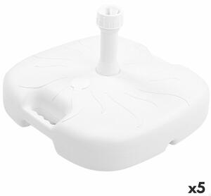 Base for beach umbrella Aktive White Ø 32 mm Ø 20 mm 45 x 29 x 45 cm (5 Units)