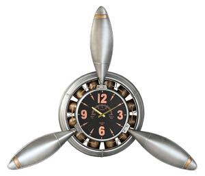 Wall Clock Home ESPRIT Golden Silver PVC Metal Helices Vintage 133 x 24 x 120 cm