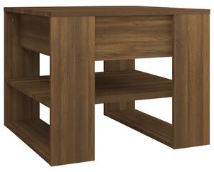 Coffee Table Brown Oak 55.5x55x45 cm Engineered Wood