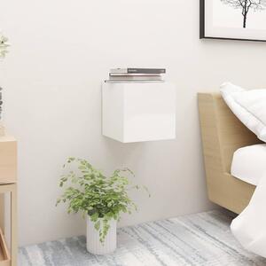 Bedside Cabinet High Gloss White 30.5x30x30 cm Engineered Wood