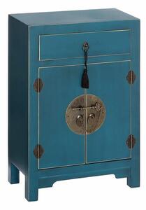 Nightstand ORIENTE Blue Iron DMF 45 x 26 x 69 cm