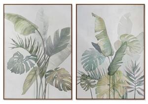 Painting DKD Home Decor Palms 100 x 4 x 140 cm Tropical (2 Units)