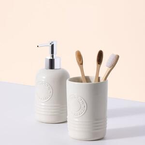 Typhoon Living Cream Soap Dispenser & Tumbler Set