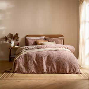 Yard Perrie Leaf Muslin Duvet Cover Bedding Set Cinnamon