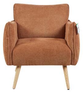 Picton Fabric 1 Seater Sofa - Rust
