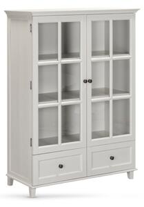 Prague Wooden Display Cabinet With 2 Doors 2 Drawers - Truffle