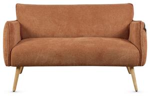 Picton Fabric 2 Seater Sofa - Rust