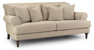 Sumter Fabric 3 Seater Sofa In Beige