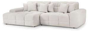 Jackson Fabric Left Hand Corner Sofa In Beige