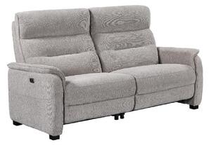 Hidalgo Fabric Recliner 3 Seater Sofa In Natural