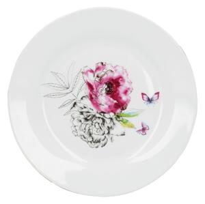 Heavenly Hummingbird Porcelain Side Plate White