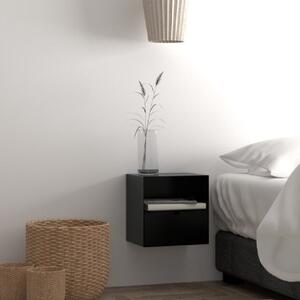 Indio Wooden Bedside Cabinet With 1 Drawer In Matt Black