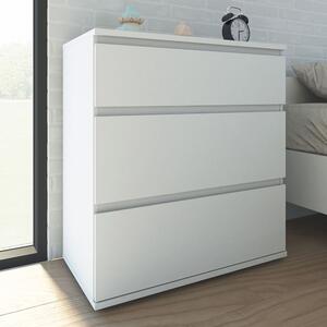 Norfolk Wooden Chest Of 3 Drawers In White