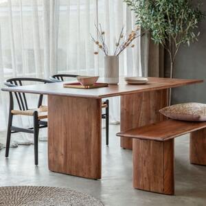 Burden Rectangular Small Wooden Dining Table In Natural