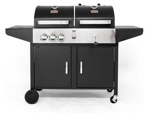 Pazing Dual Fuel Combi Grill Barbecue - Deep Grey