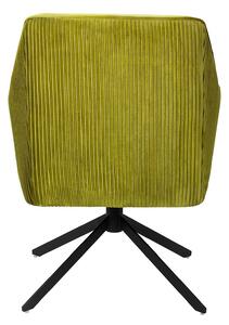 Pia Pleat Swivel Chair - Olive