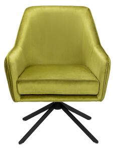 Pia Pleat Swivel Chair - Olive
