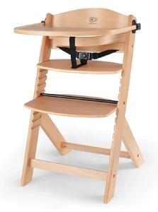 Kinderkraft Enock Wooden Highchair - Wooden Natural