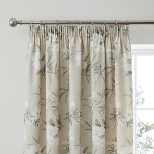 Eve Natural Pencil Pleat Curtains Natural