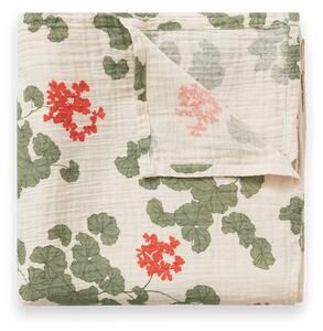 Garbo&Friends Pelargonium Muslin swaddle blanket 110x110 cm