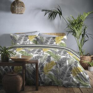 Fusion Tropical Reversible Duvet Cover and Pillowcase Set Yellow