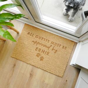 Personalised Rectangle Pet Doormat Brown