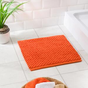 100% Recycled Pebble Shower Bath Mat Orange