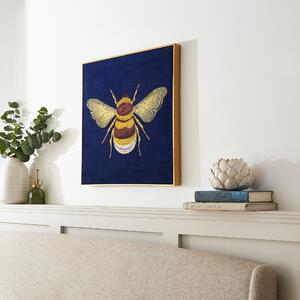 Dorma Bee Capped Canvas 50x50cm Blue