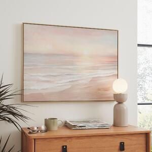 Coastal Capped Canvas 80x60cm Pink