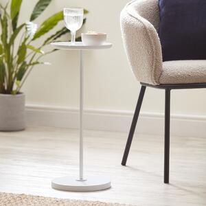 Gina White Compact Side Table White