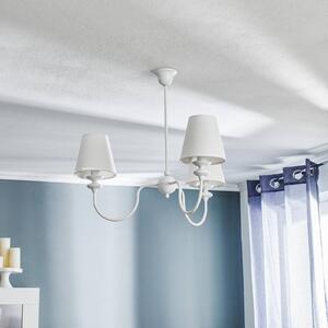 932 chandelier with three lampshades